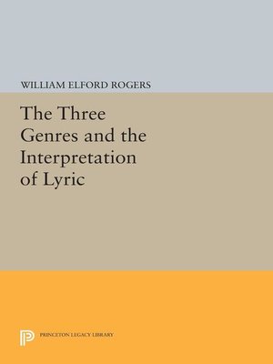 cover image of The Three Genres and the Interpretation of Lyric